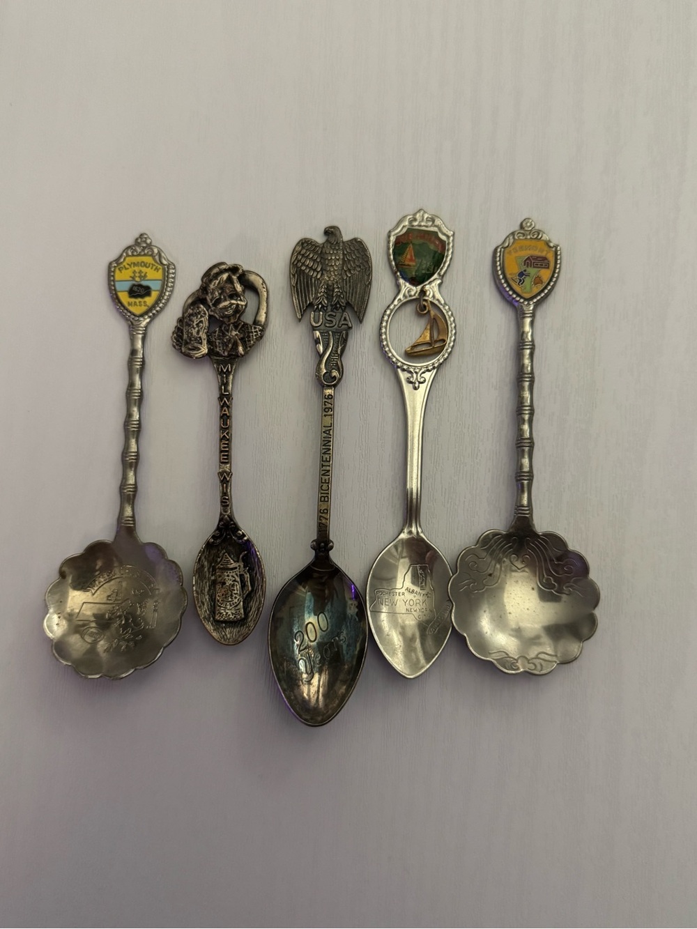 Vintage Collectible Souvenir Spoons Lot - USA 🇺🇸